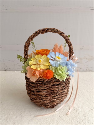 【母の日2026】プリザーブドフラワーアレンジメント［イエロー］