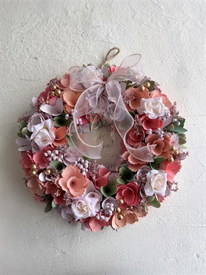 【母の日2026】ナチュラルリース［ピンク］