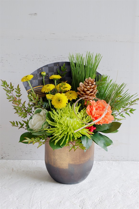 2026年　お正月アレンジメント　笑‐えみ‐