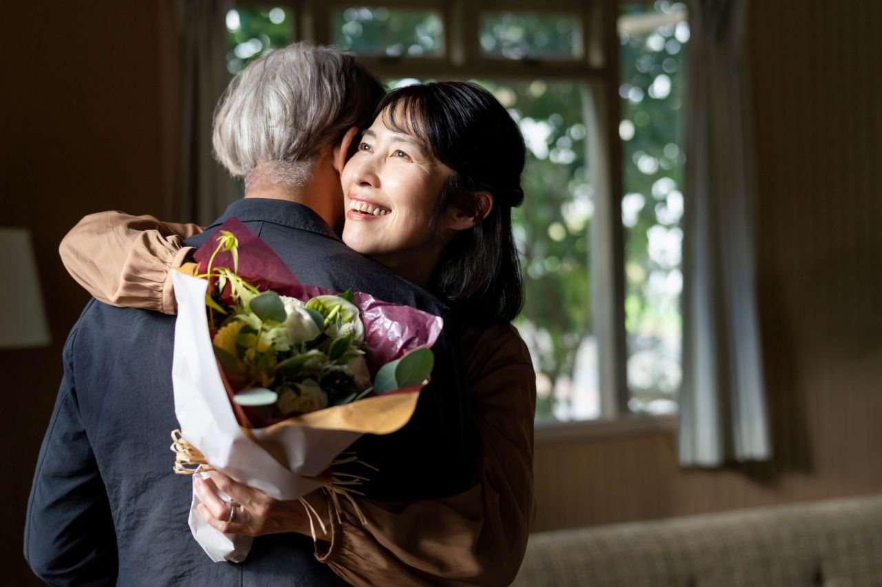 還暦祝いに花を贈る　− 女性の上司・恩師に −